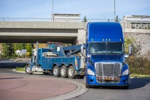 Semi-truck towing